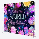 Lofaris Galaxy Out Of World Birthday Pillow Cover Backdrop